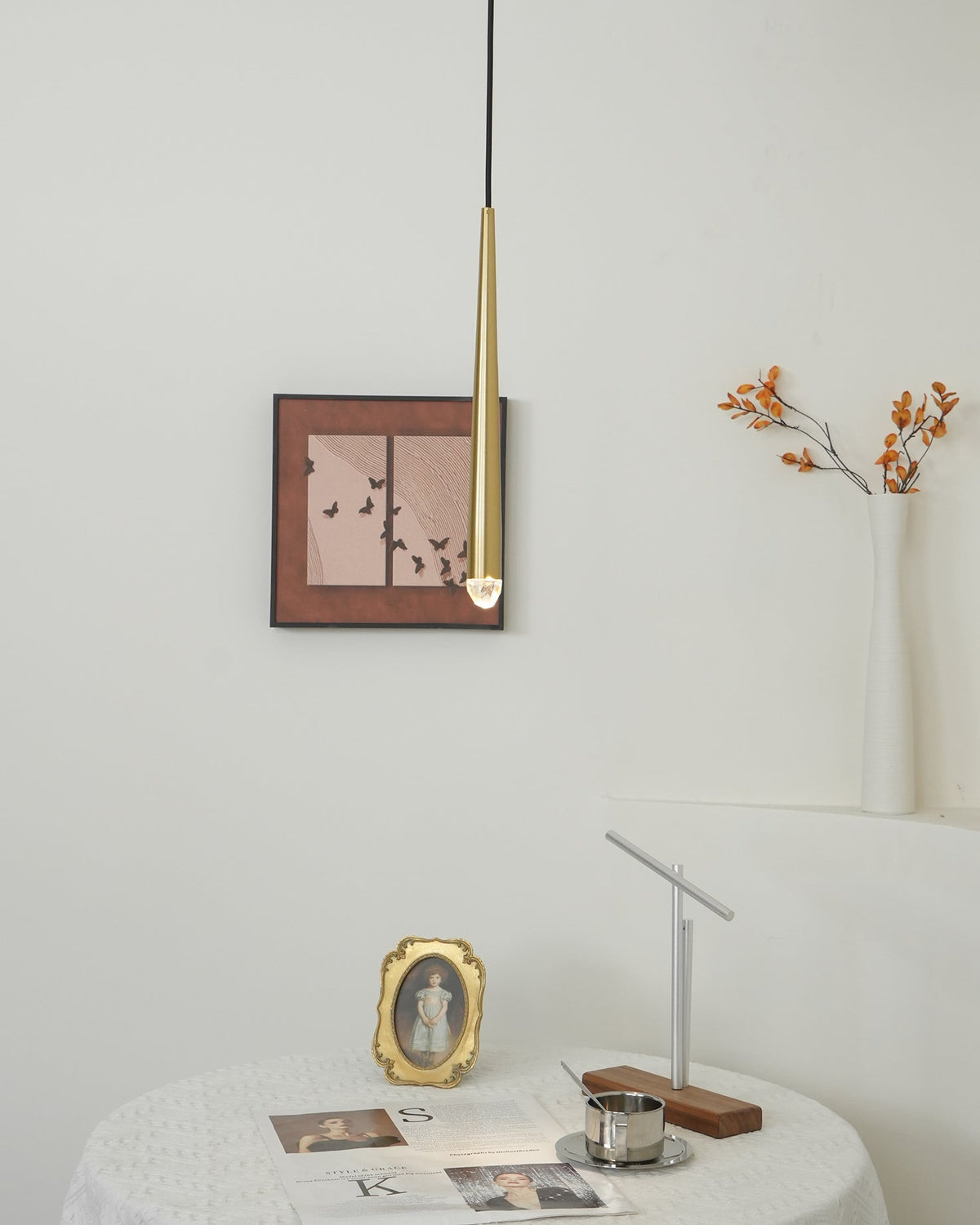 Larry candelabru cristal alamă Lucioasă negru Mat Argintiu Scări