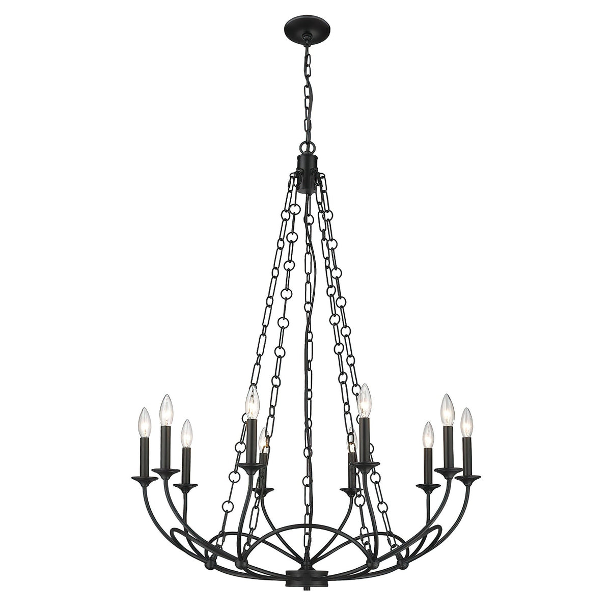 Ostruvyi candelabru din metal, modern, minimalist, industrial