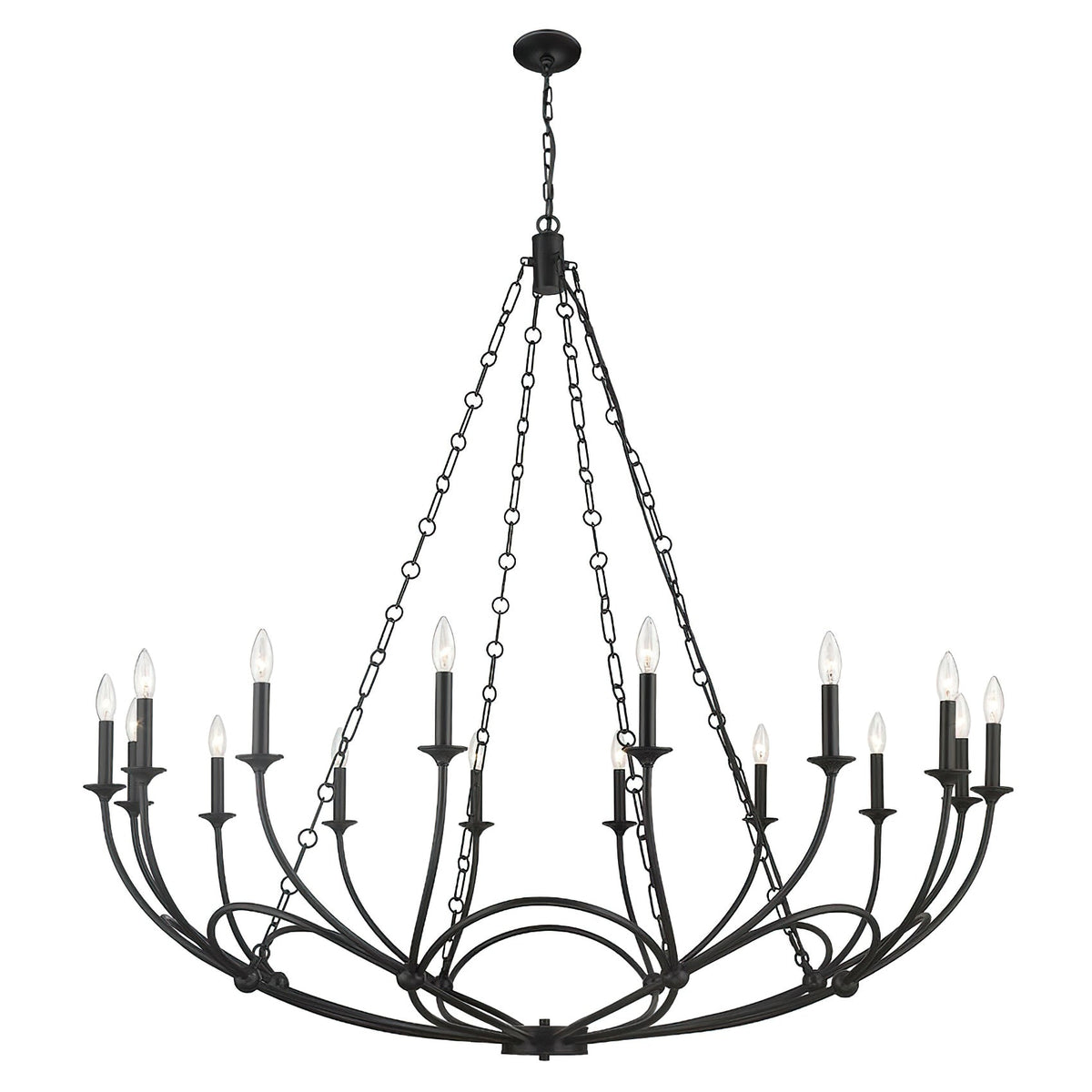 Ostruvyi candelabru din metal, modern, minimalist, industrial