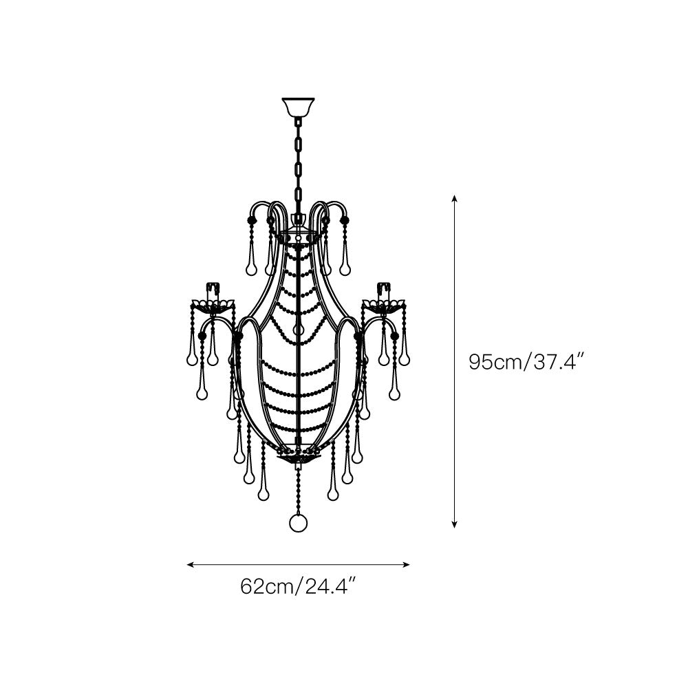 Qvistuvyo Individual Creativity candelabru din sticlă din metal