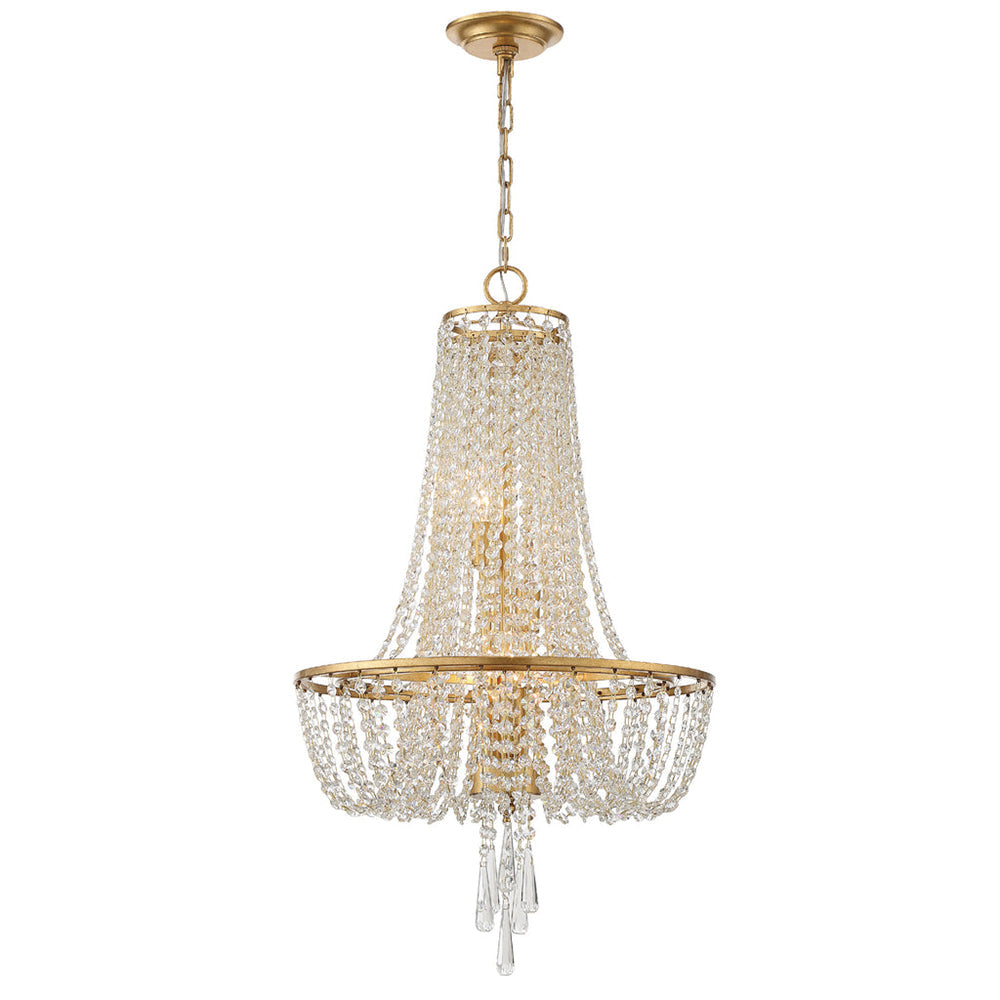 Sifuvys candelabru din metal și cristal, postmodern, de lux