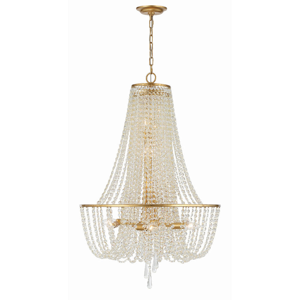 Sifuvys candelabru din metal și cristal, postmodern, de lux