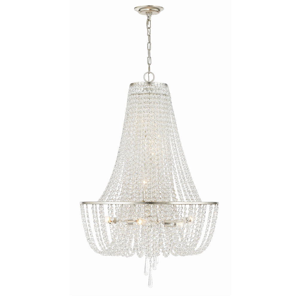 Sifuvys candelabru din metal și cristal, postmodern, de lux