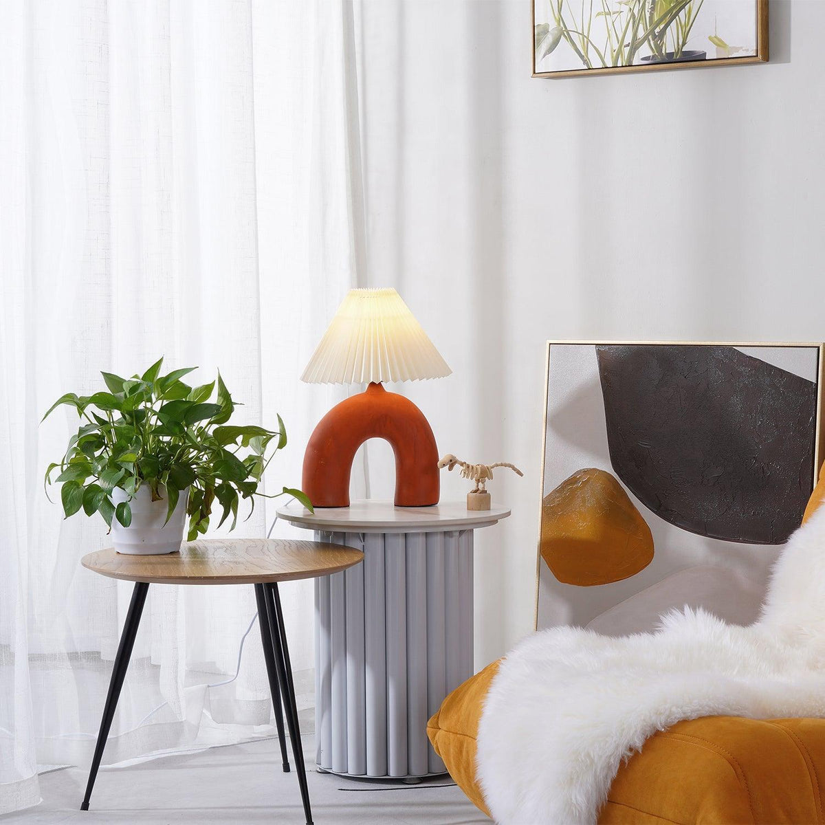 Lumenaya lampă de masă din ceramică, modernă