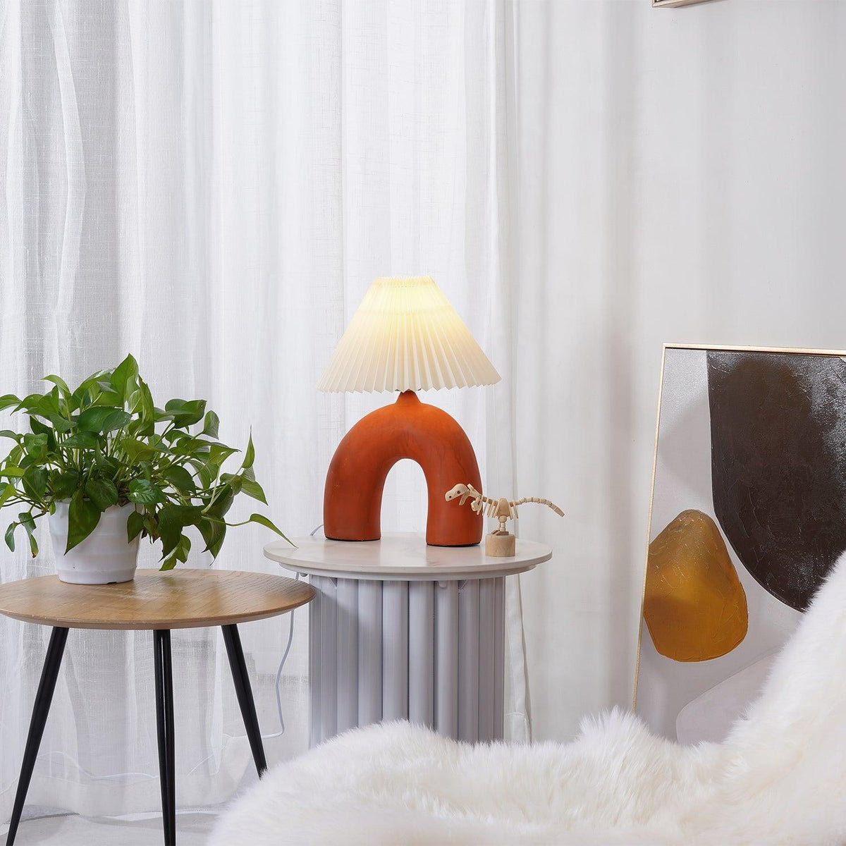 Lumenaya lampă de masă din ceramică, modernă