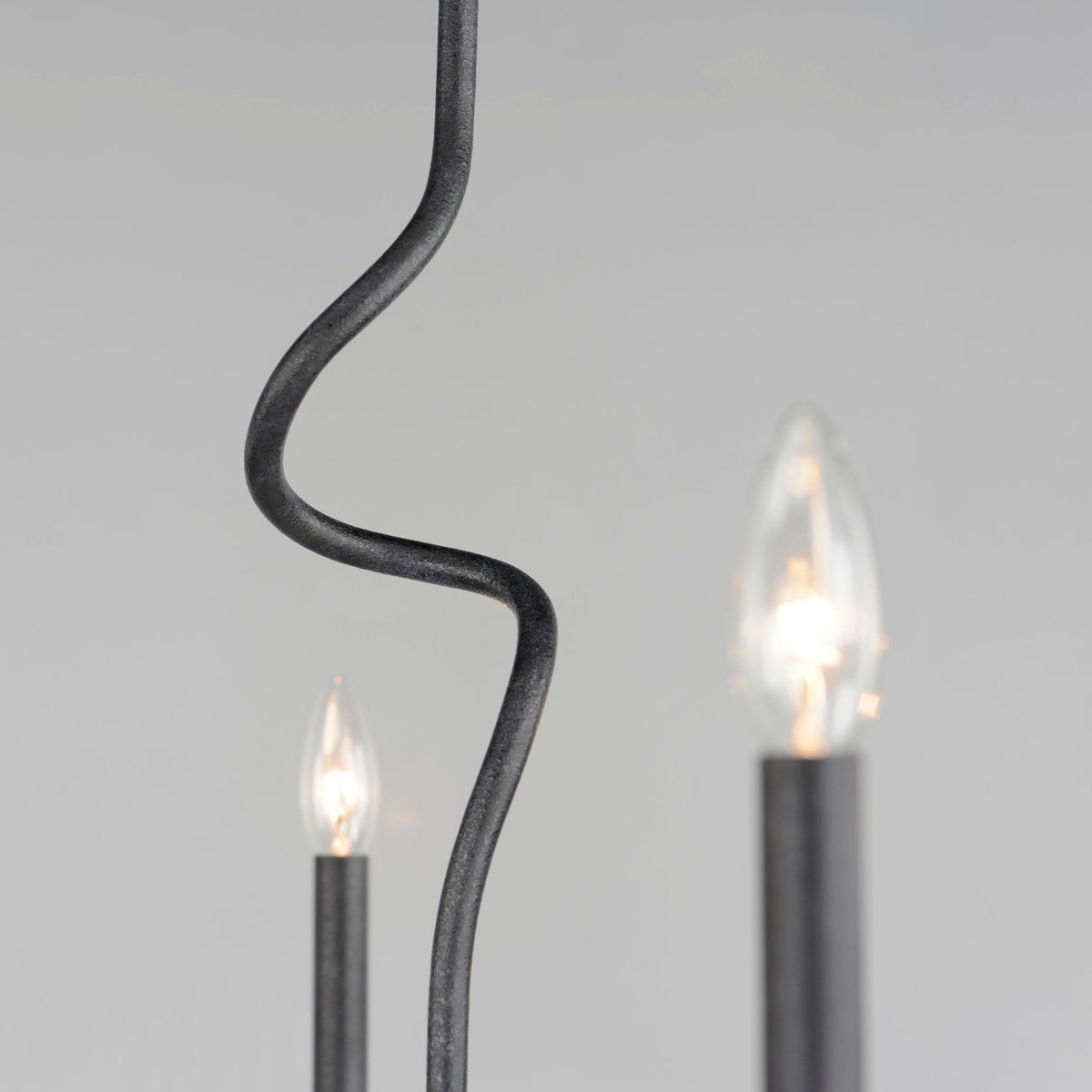 Rauduvyo candelabru din metal, modern, minimalist, industrial