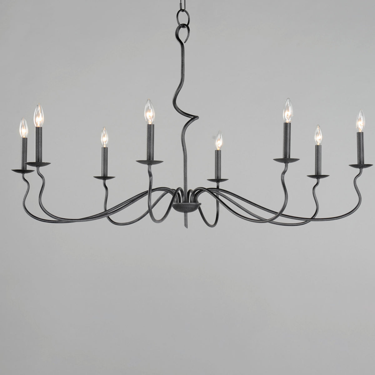 Rauduvyo candelabru din metal, modern, minimalist, industrial