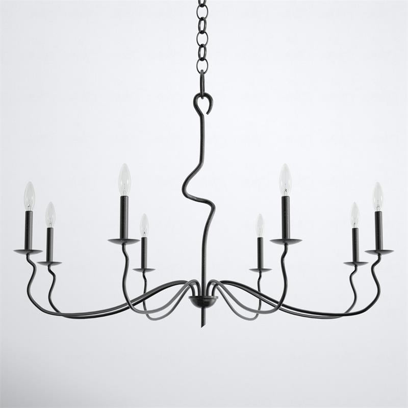 Rauduvyo candelabru din metal, modern, minimalist, industrial
