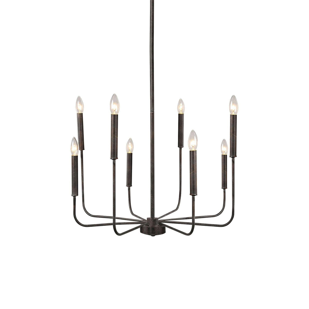 Ulfuvys candelabru din metal, modern, industrial, tip lumânare