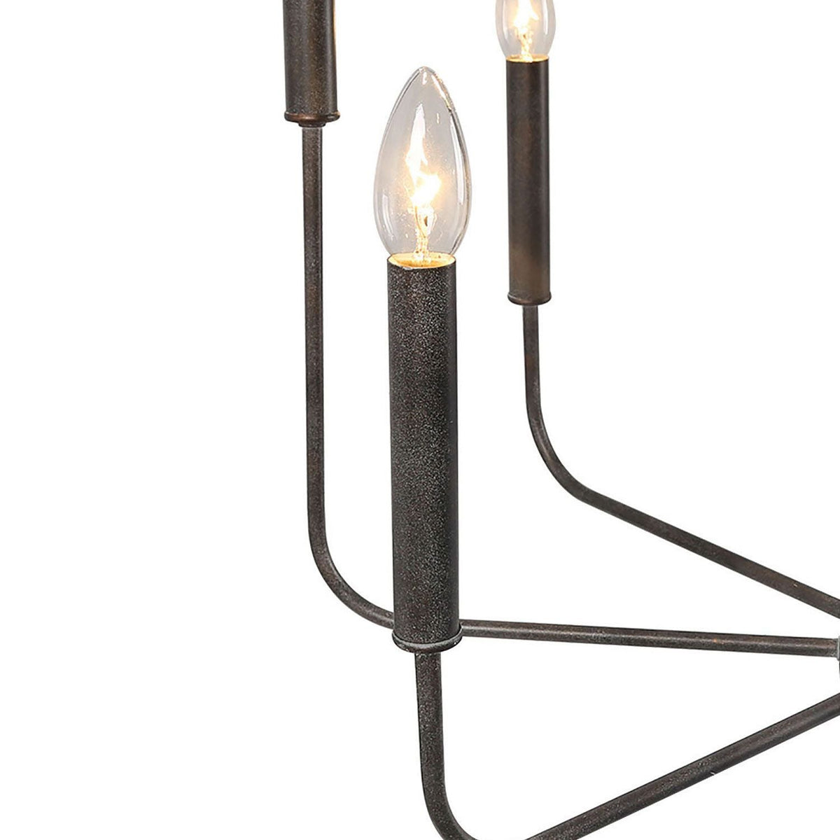 Ulfuvys candelabru din metal, modern, industrial, tip lumânare