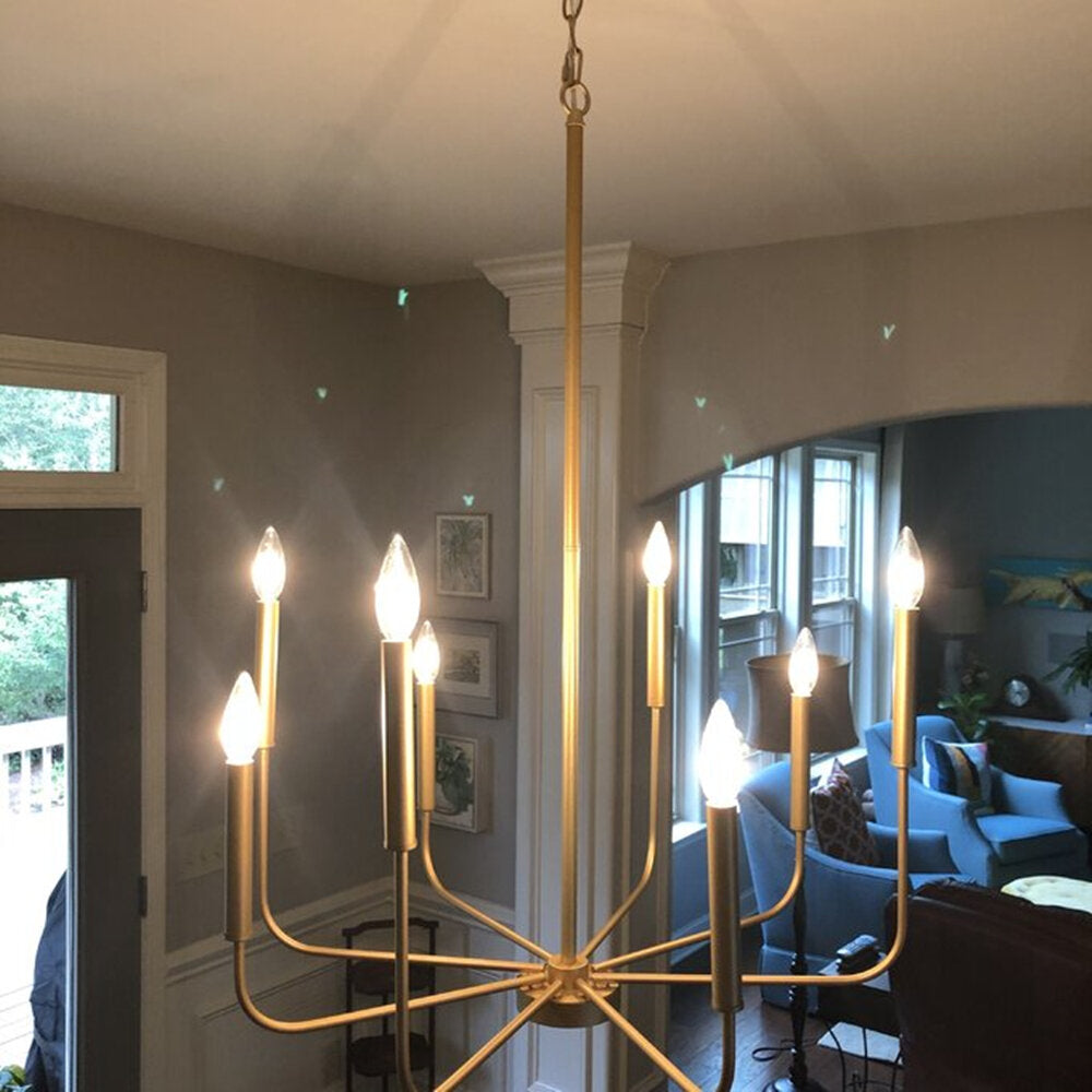 Ulfuvys candelabru din metal, modern, industrial, tip lumânare