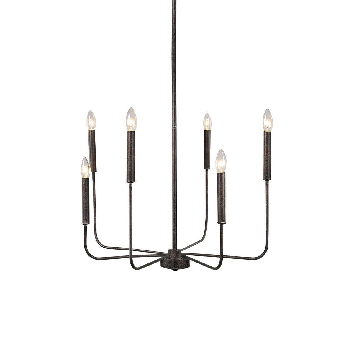 Ulfuvys candelabru din metal, modern, industrial, tip lumânare