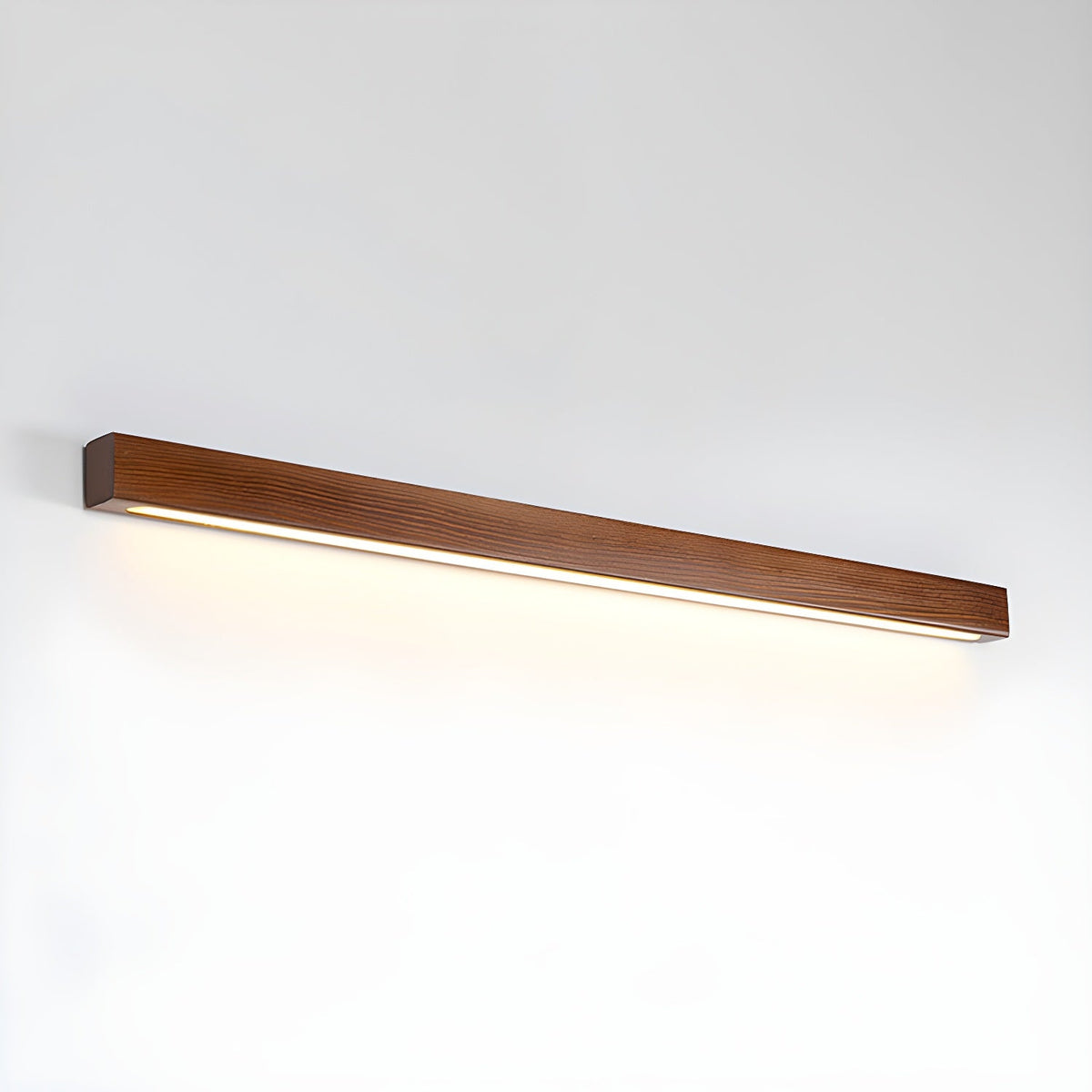 Elvivine aplică de perete din lemn, minimalistă, liniară, LED