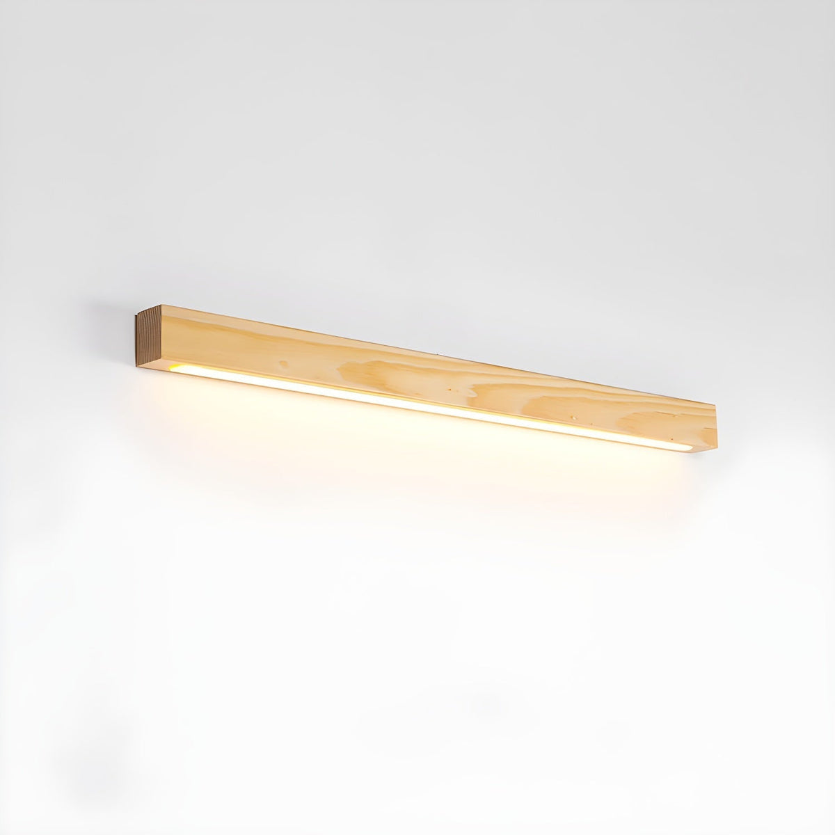 Elvivine aplică de perete din lemn, minimalistă, liniară, LED