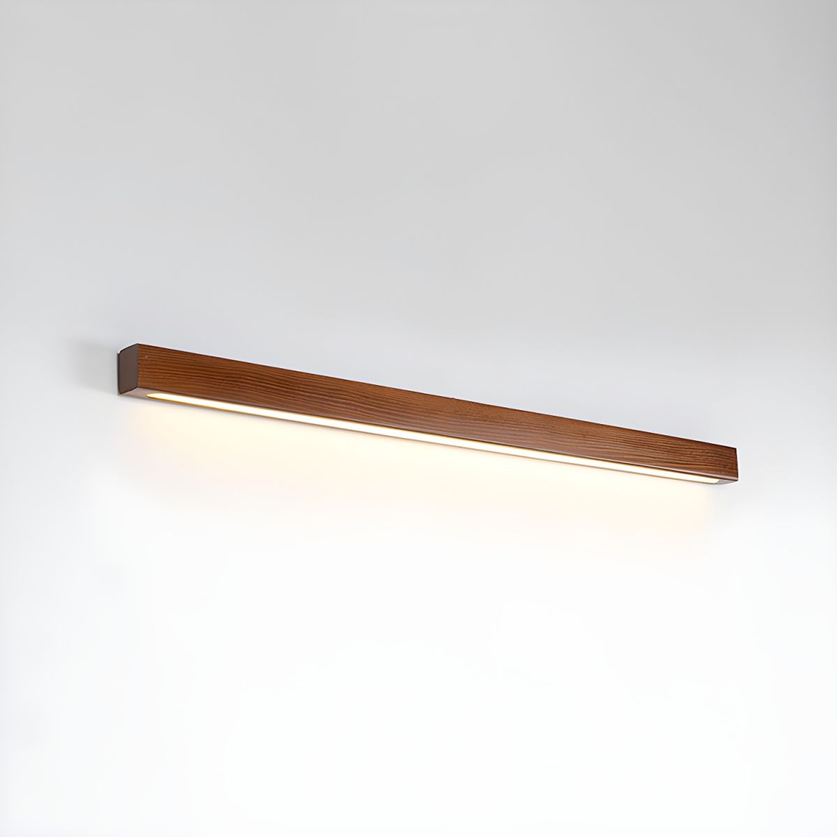 Elvivine aplică de perete din lemn, minimalistă, liniară, LED