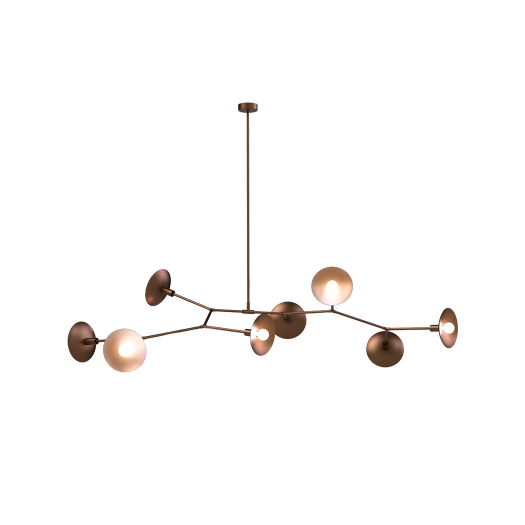 Tinduvyo candelabru modern, minimalist din sticlă din metal