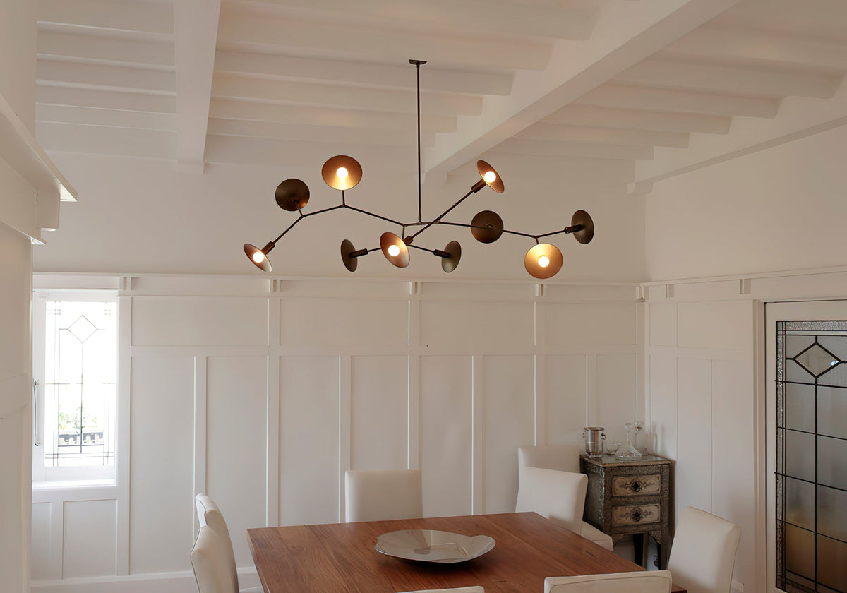 Tinduvyo candelabru modern, minimalist din sticlă din metal