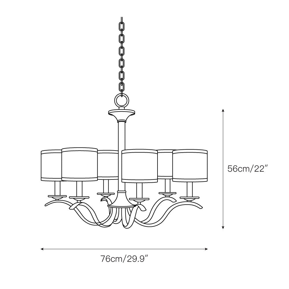 Vatnuvys candelabru din alamă, material textil și metal, tradițional, premium