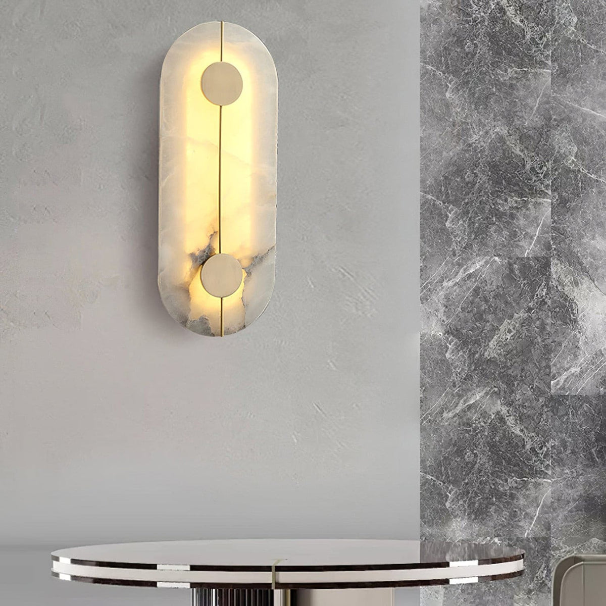 Artistic aplică de perete Dolomite cupru Retro Flair
