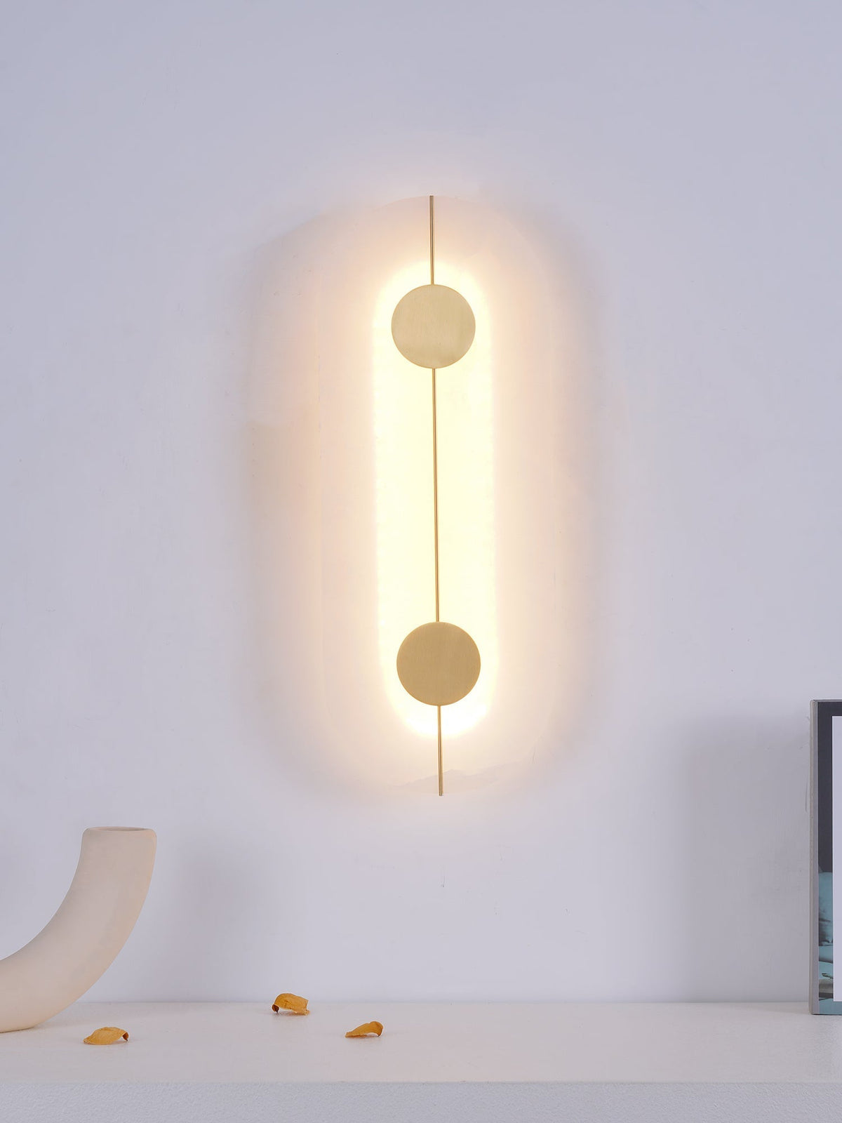 Artistic aplică de perete Dolomite cupru Retro Flair