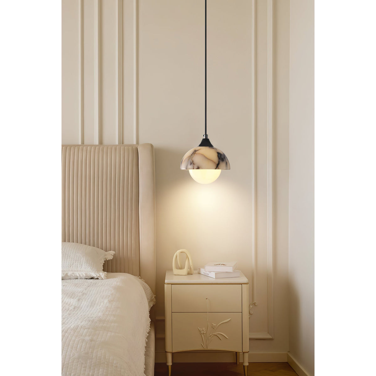 Tavon lampă suspendată modernă, minimalistă din marmură