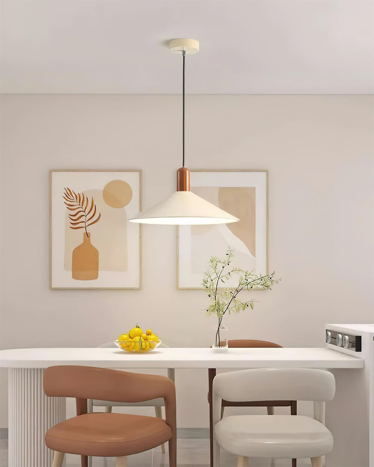 Lampă suspendată LED minimalistă conică pentru bucătărie și sufragerie