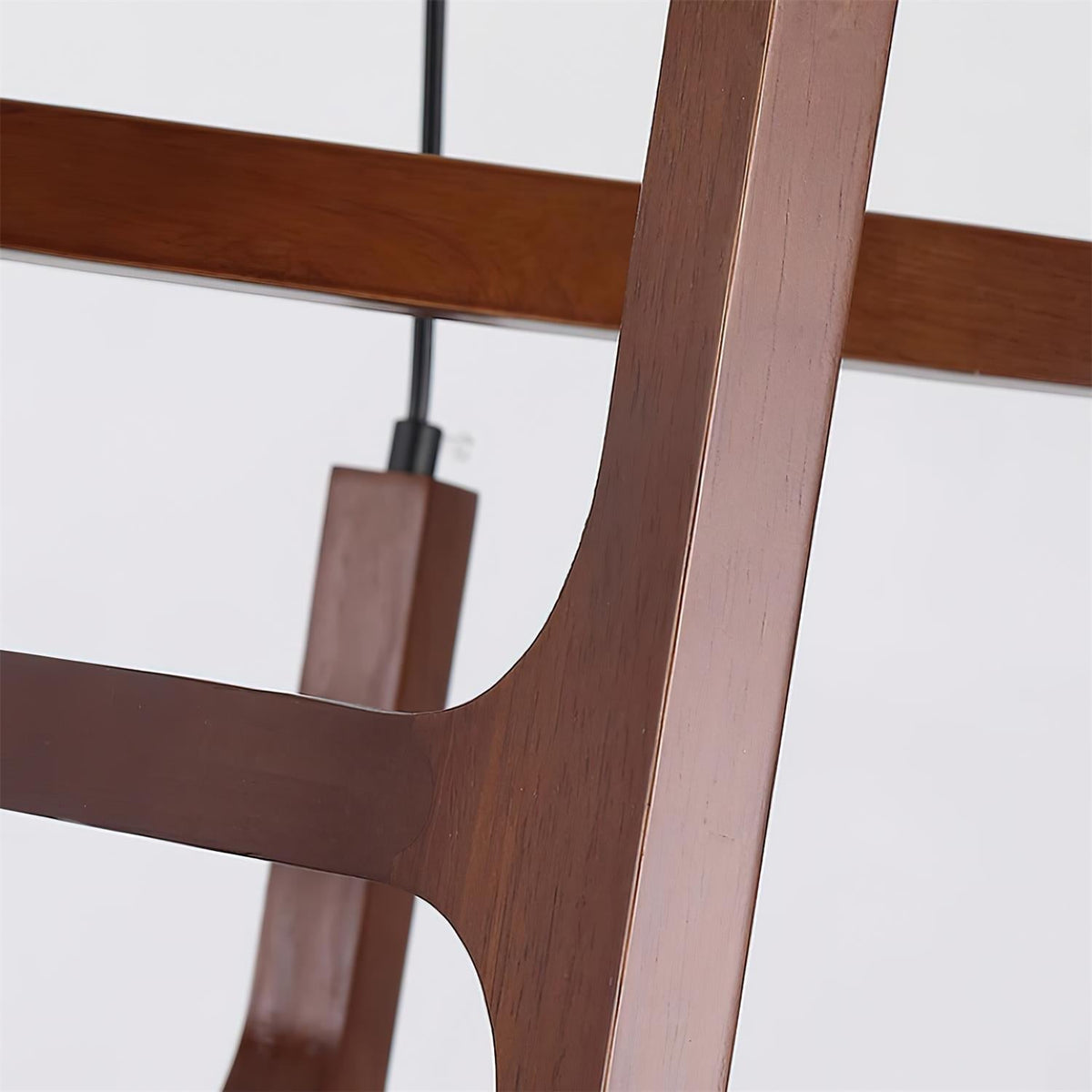Terra candelabru din lemn, geometric