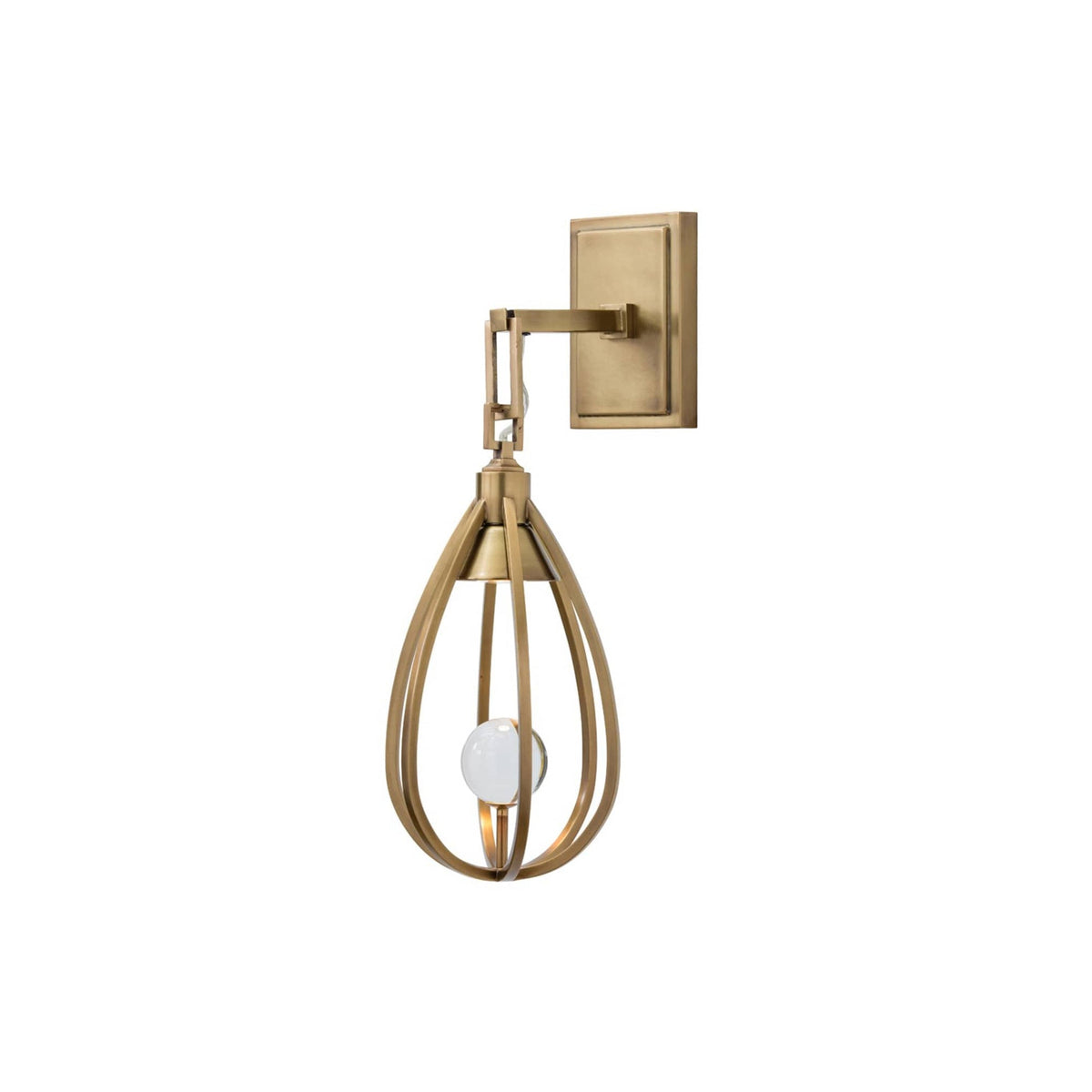 Gloruvys aplică de perete din alamă și cristal, modernă, minimalistă