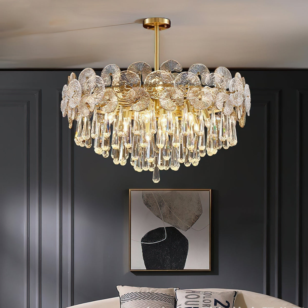 Caeluvyo candelabru din cristal, postmodern, de lux, elegant