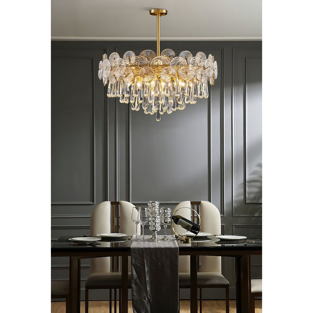Caeluvyo candelabru din cristal, postmodern, de lux, elegant