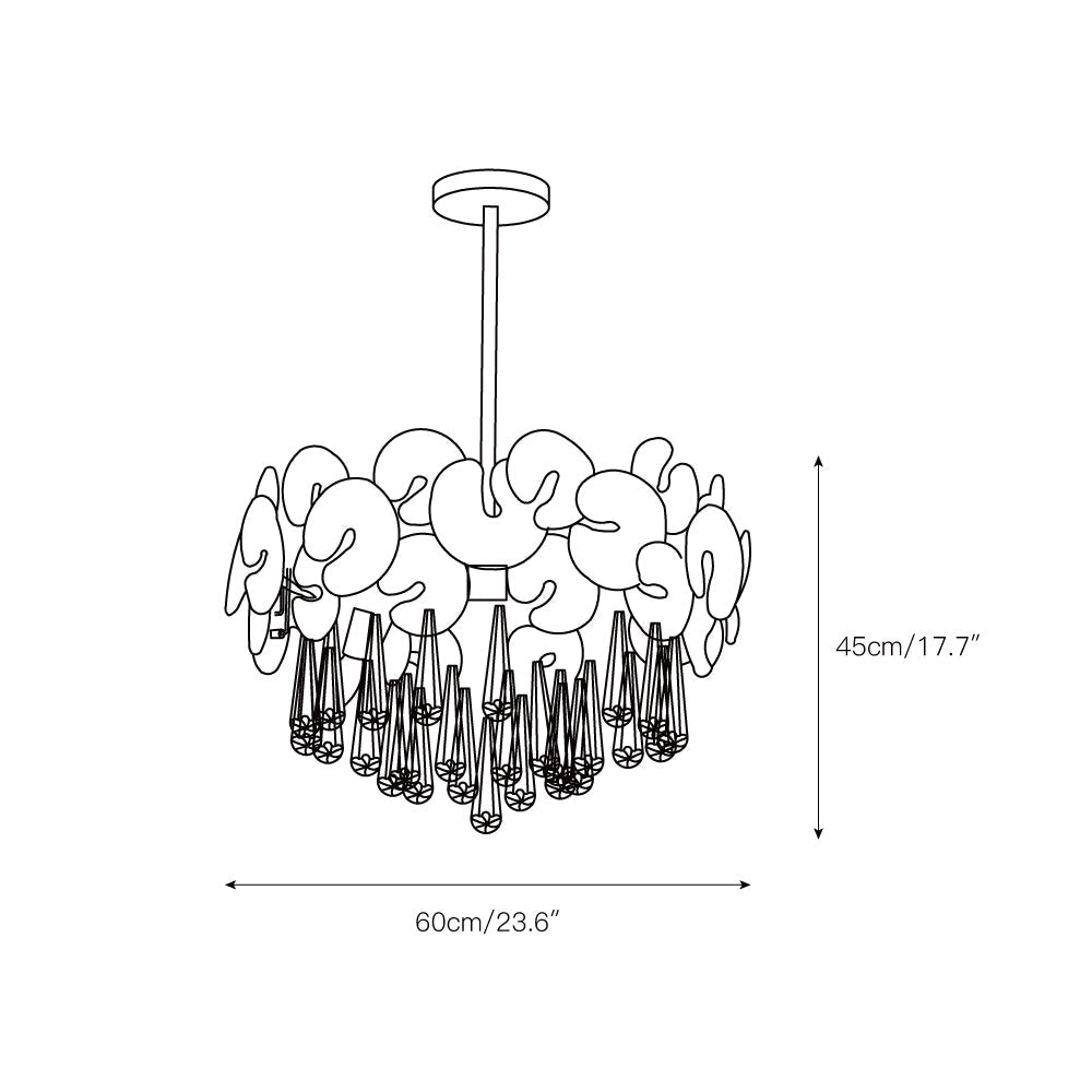 Caeluvyo candelabru din cristal, postmodern, de lux, elegant