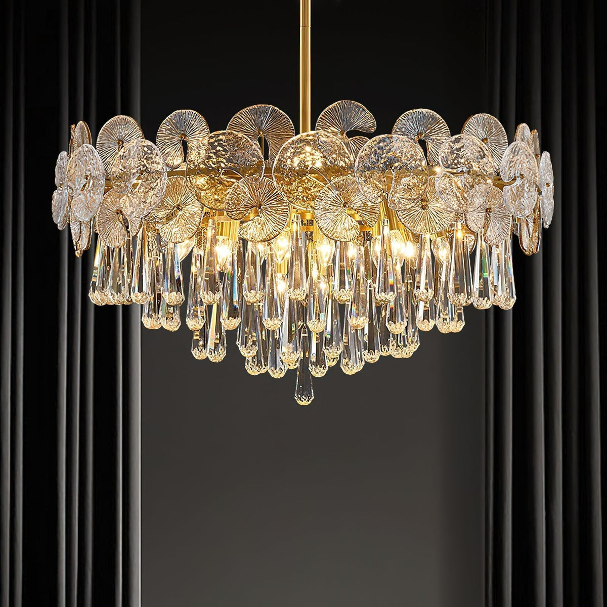 Caeluvyo candelabru din cristal, postmodern, de lux, elegant