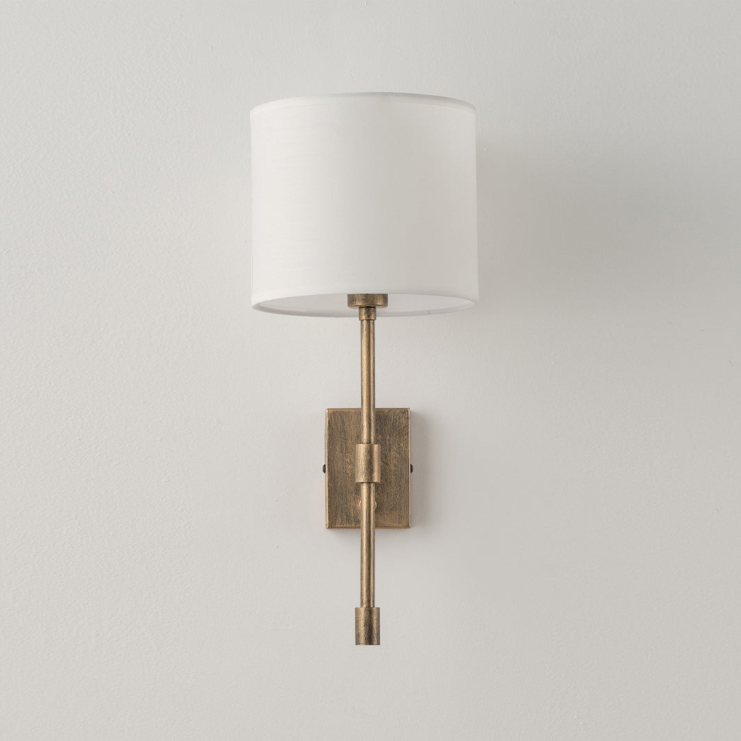Eirikuvyo aplică de perete modernă, minimalistă din metal cu abajur textil