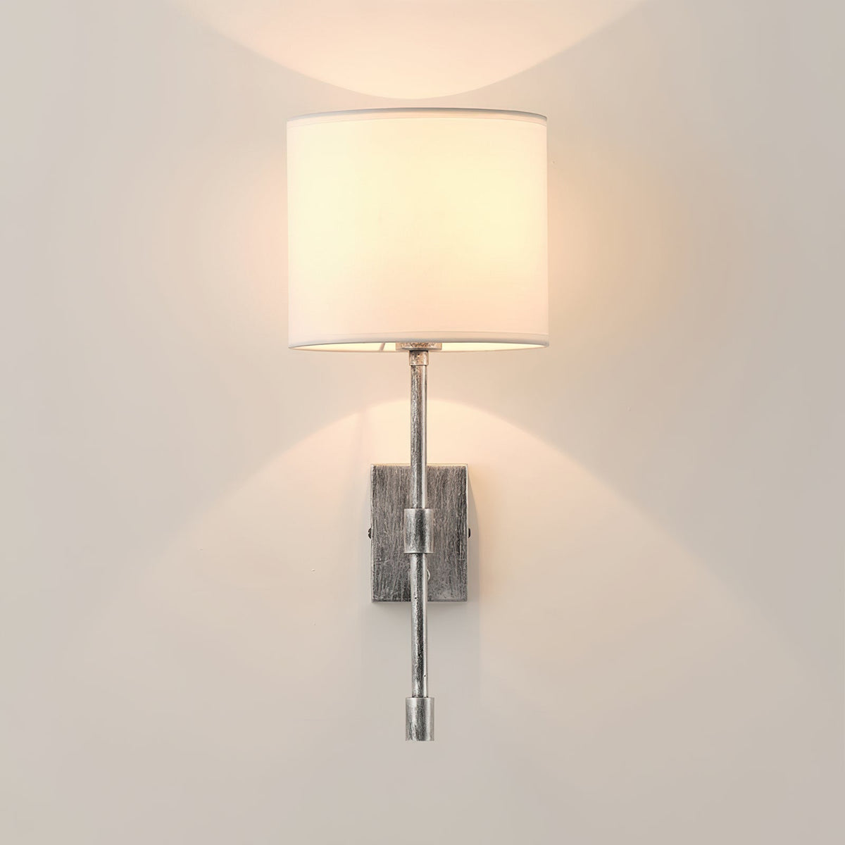 Eirikuvyo aplică de perete modernă, minimalistă din metal cu abajur textil