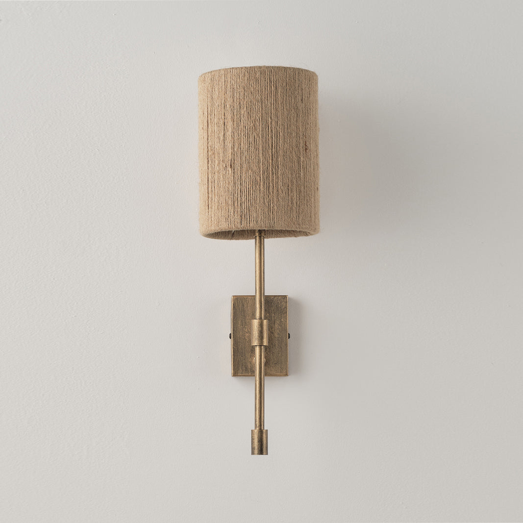 Eirikuvyo aplică de perete modernă, minimalistă din metal cu abajur textil