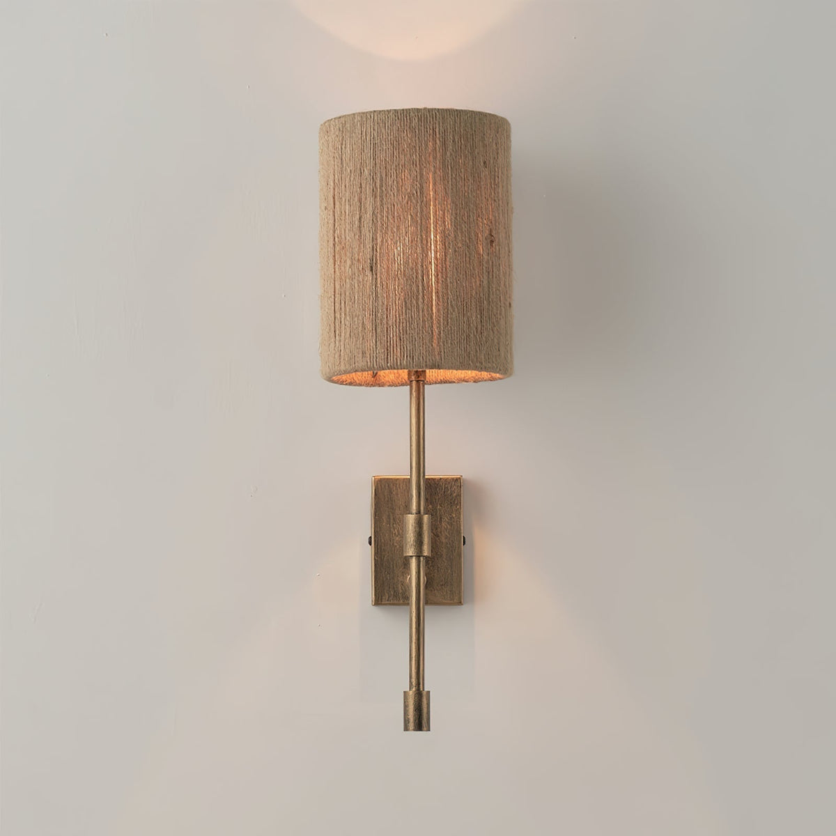 Eirikuvyo aplică de perete modernă, minimalistă din metal cu abajur textil