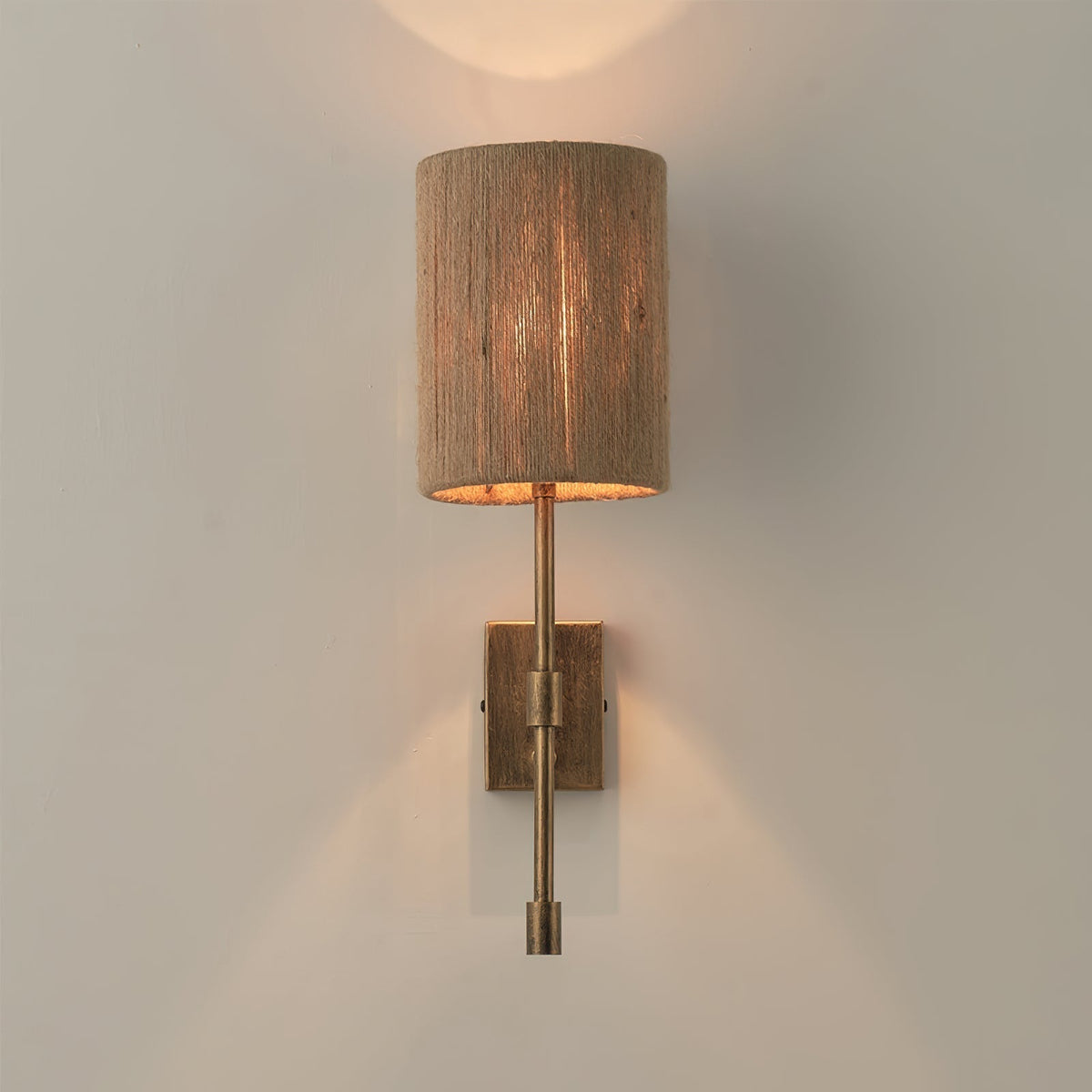 Eirikuvyo aplică de perete modernă, minimalistă din metal cu abajur textil