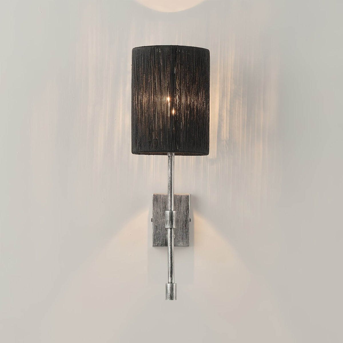 Eirikuvyo aplică de perete modernă, minimalistă din metal cu abajur textil