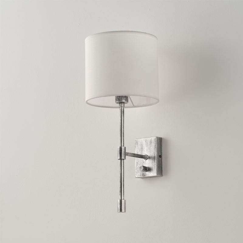 Eirikuvyo aplică de perete modernă, minimalistă din metal cu abajur textil
