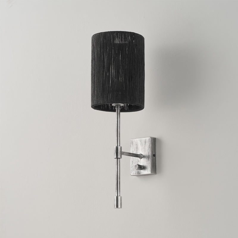 Eirikuvyo aplică de perete modernă, minimalistă din metal cu abajur textil
