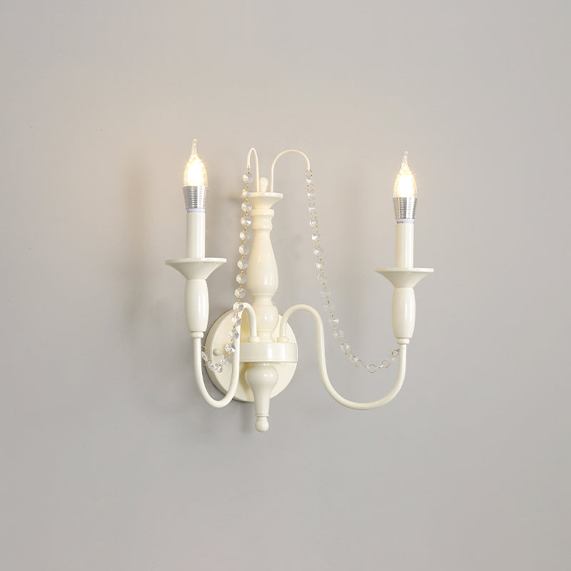 Jarnbruvys aplică de perete din metal și cristal, tradițională, tip lumânare