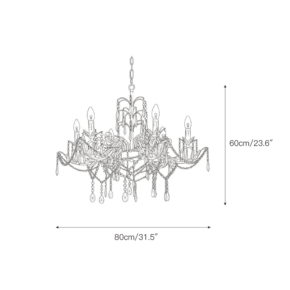 Somna candelabru, floral