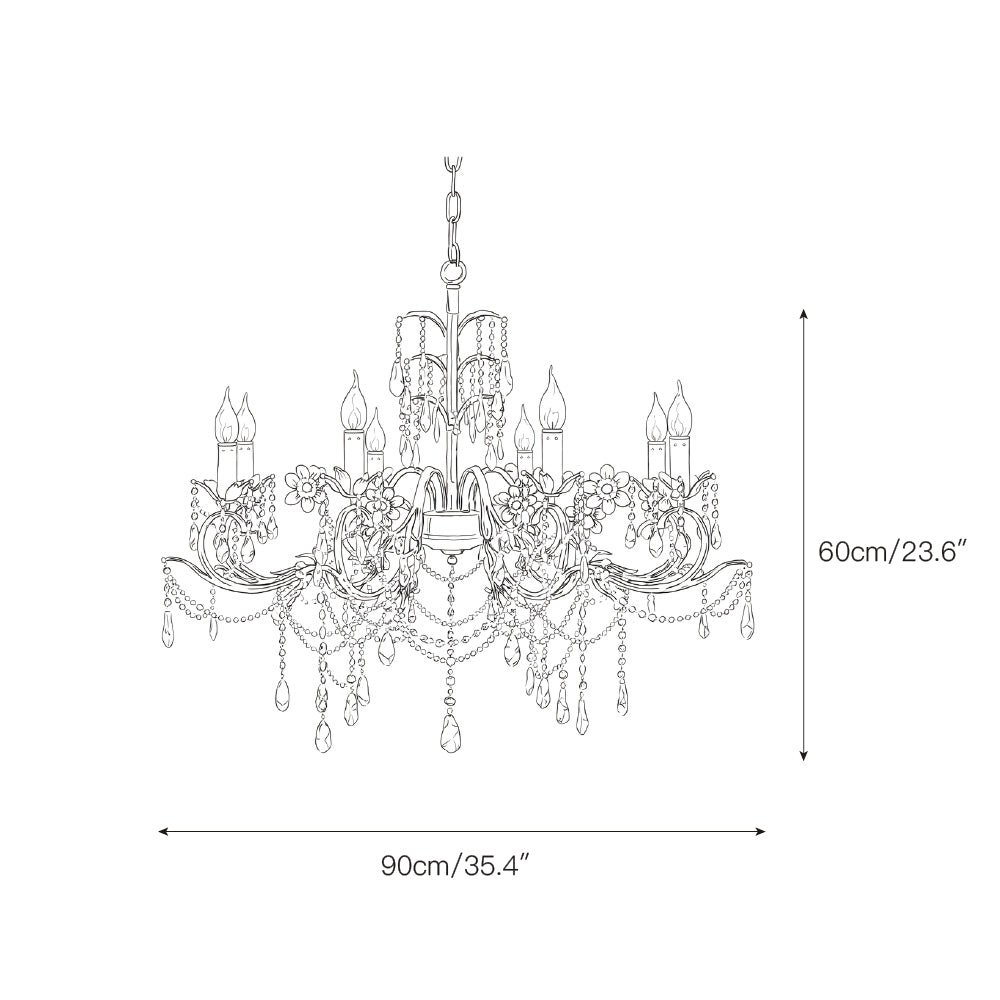 Somna candelabru, floral