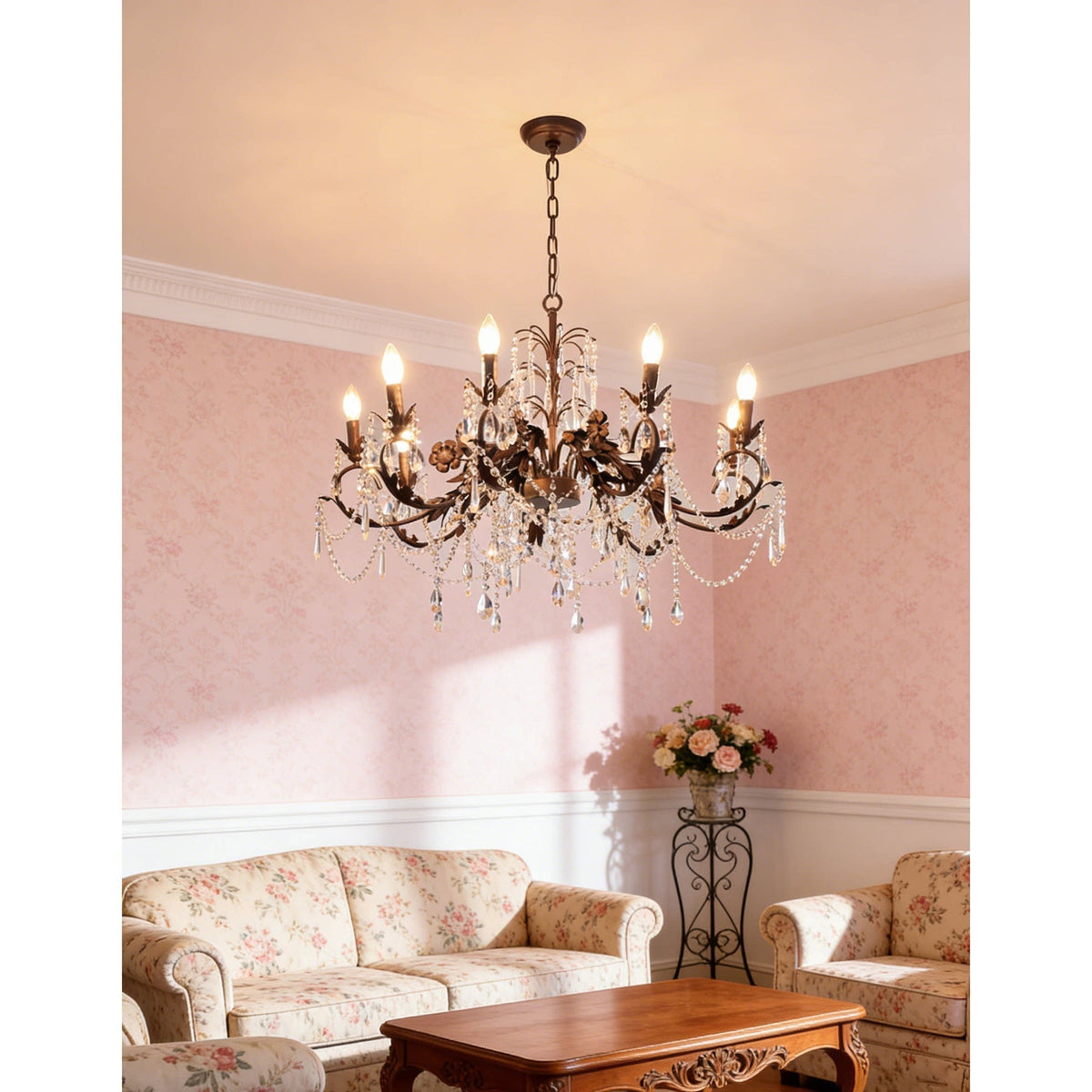 Somna candelabru, floral
