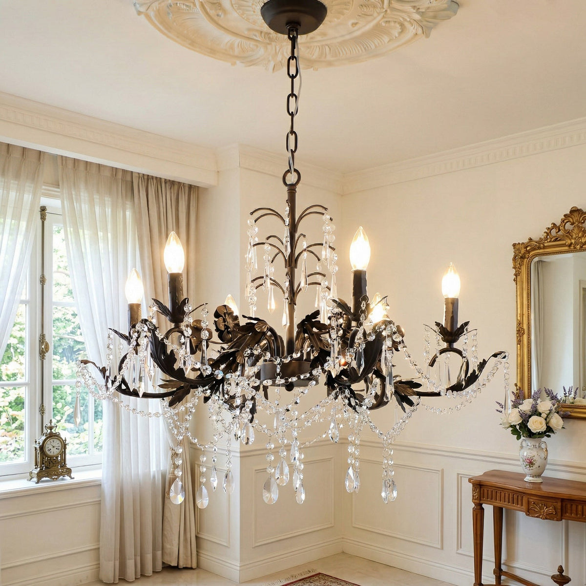 Somna candelabru, floral