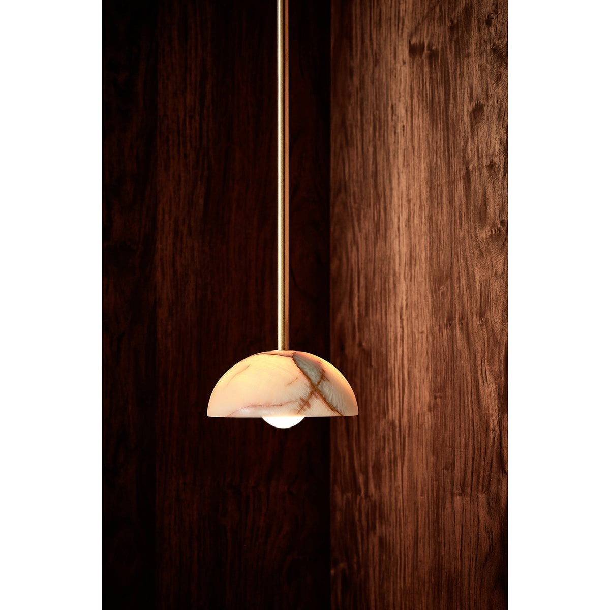 Eronex lampă suspendată din alamă și sticlă, modernă, minimalistă, elegantă