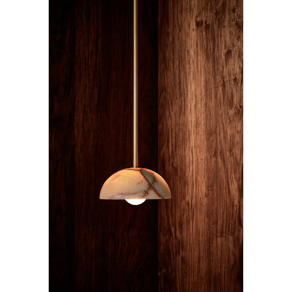 Eronex lampă suspendată din alamă și sticlă, modernă, minimalistă, elegantă