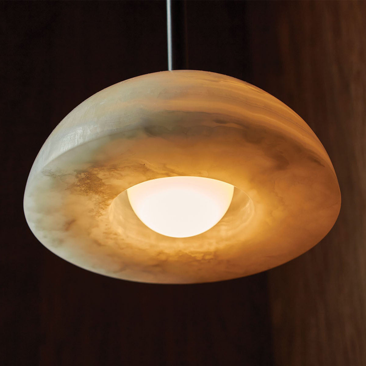Eronex lampă suspendată din alamă și sticlă, modernă, minimalistă, elegantă