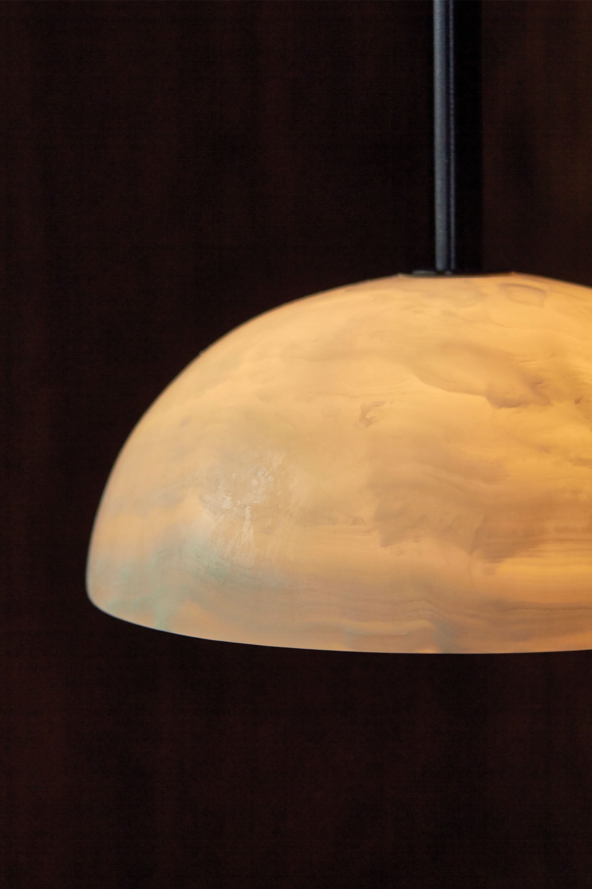 Eronex lampă suspendată din alamă și sticlă, modernă, minimalistă, elegantă