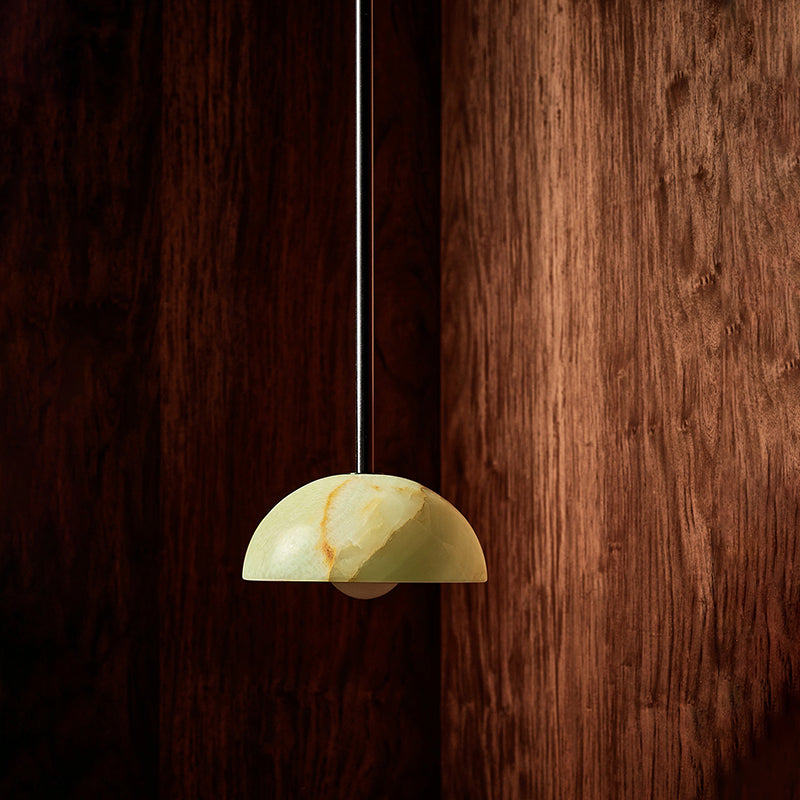 Eronex lampă suspendată din alamă și sticlă, modernă, minimalistă, elegantă